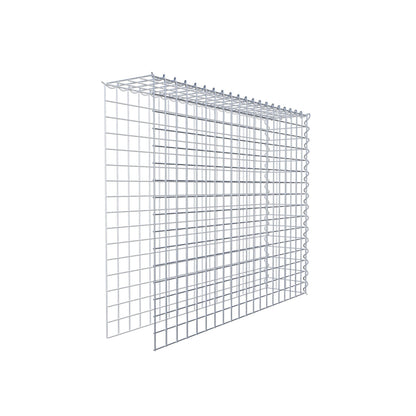 Gabião Tipo 4 100 cm x 80 cm x 20 cm (C x A x P), malhagem 5 cm x 5 cm, espiral