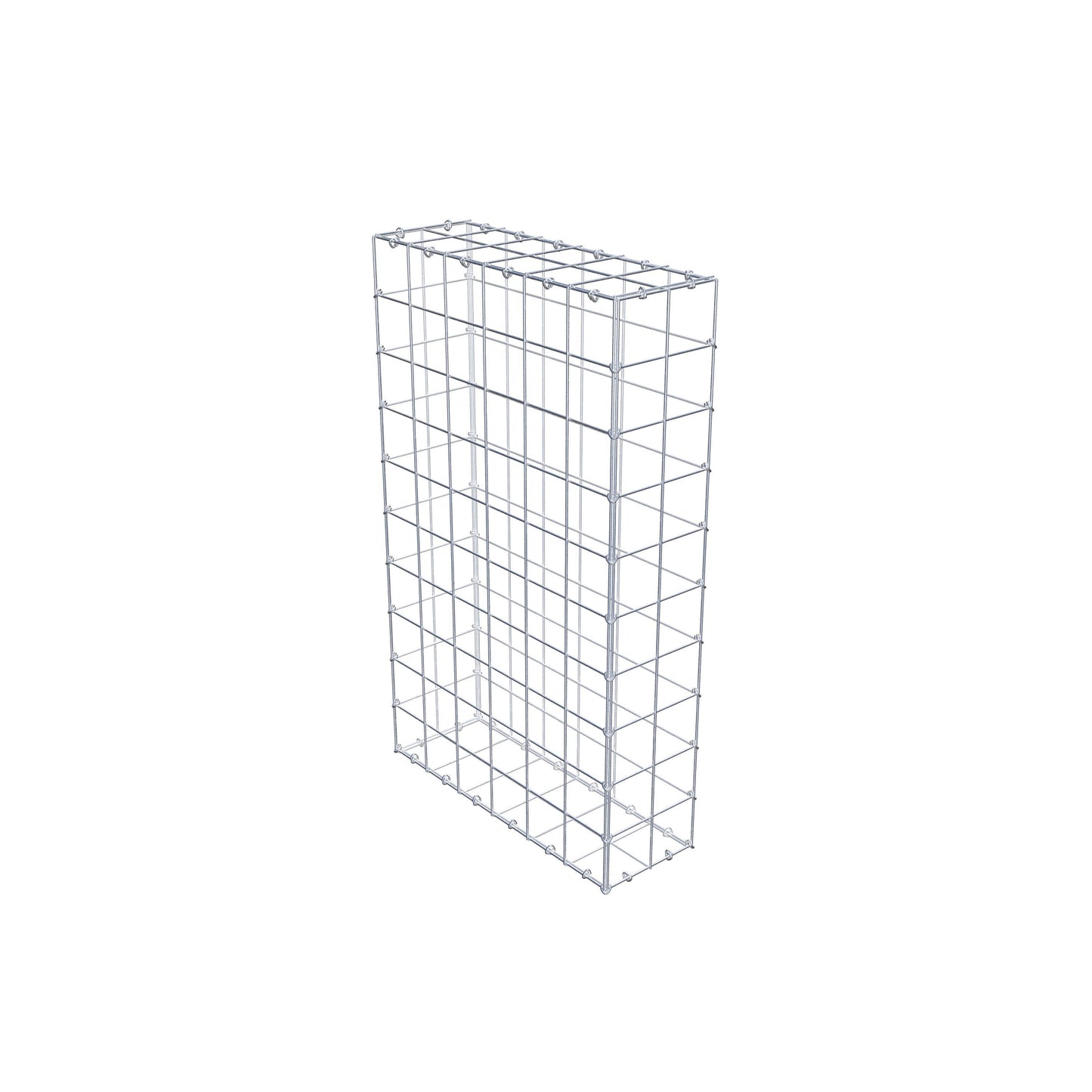 Gabione 100 cm x 60 cm x 20 cm (L x H x T), Maschenweite 10 cm x 10 cm, C-Ring