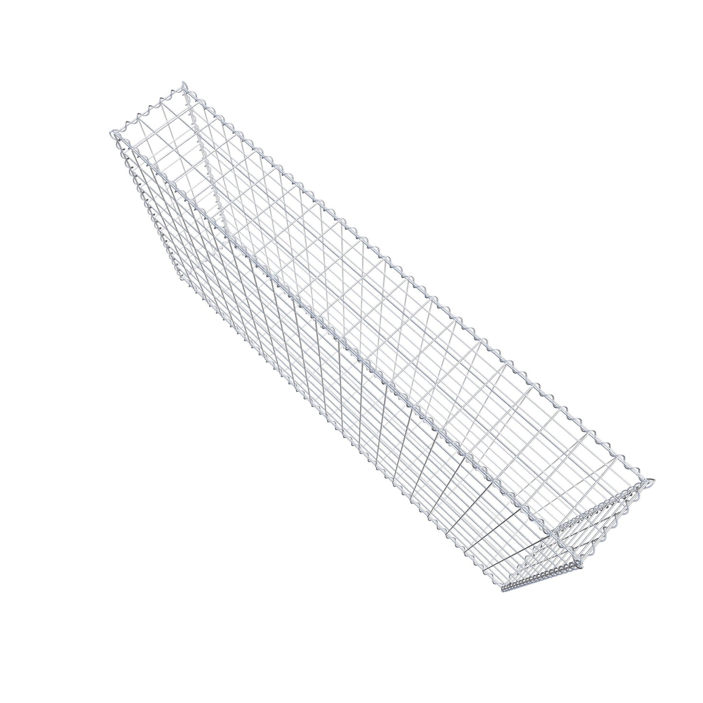 Gabbione 200 cm x 100 cm x 30 cm (L x H x P), maglia 10 cm x 10 cm, spirale