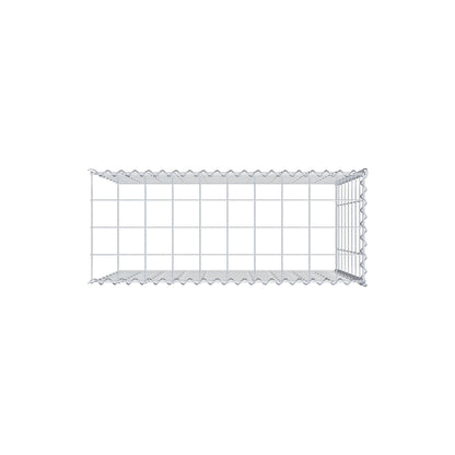 Opbouw schanskorf type 4 100 cm x 80 cm x 40 cm (L x H x D), maaswijdte 10 cm x 10 cm, spiraal