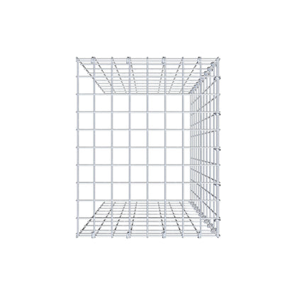 Opzetpaal type 4 100 cm x 40 cm x 50 cm (L x H x D), maaswijdte 5 cm x 10 cm, C-ring