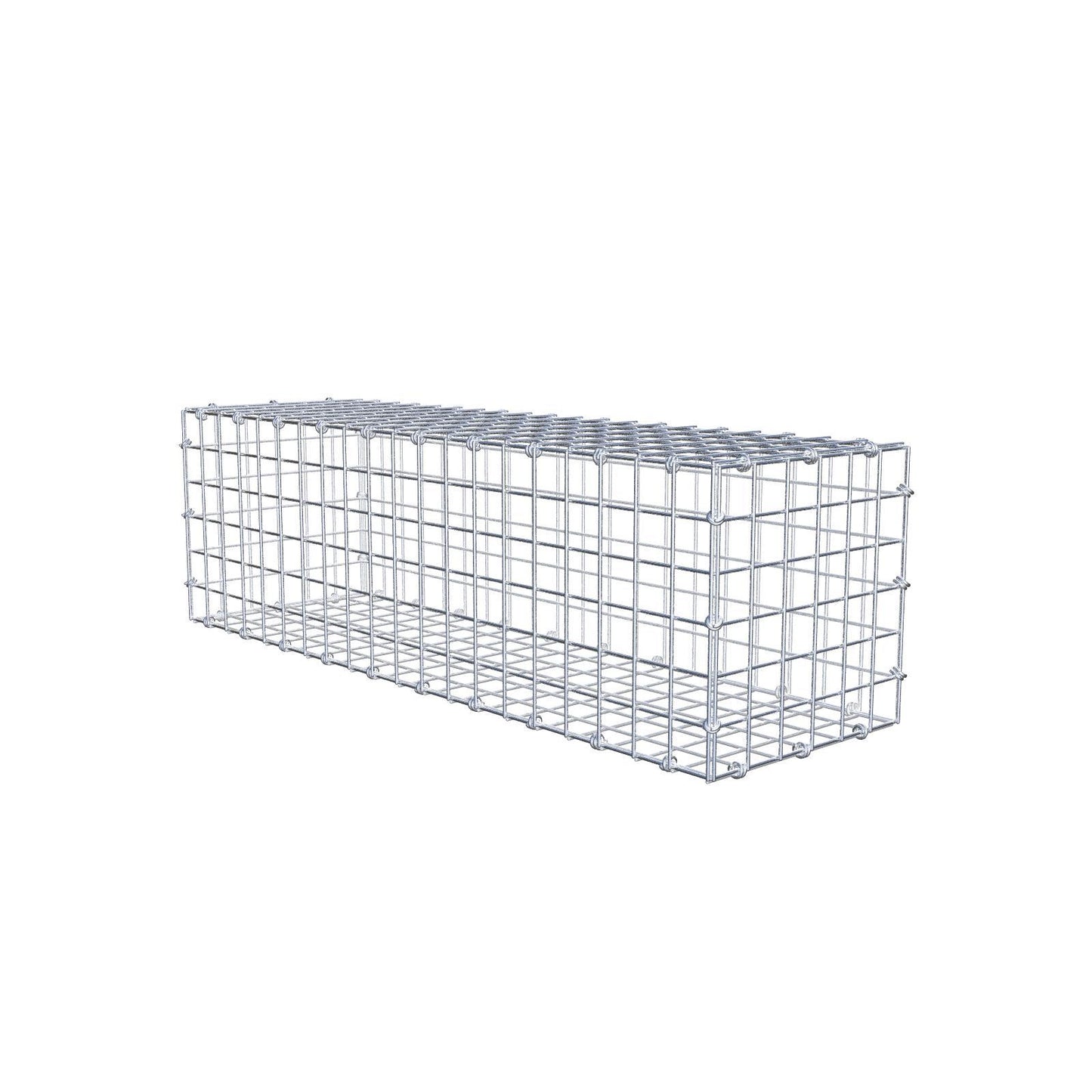 Gabião 100 cm x 30 cm x 30 cm (C x A x P), malhagem 5 x 5 cm, anel espiral