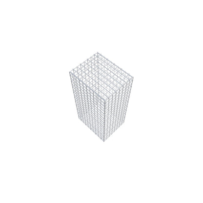 Gabion 100 cm x 50 cm x 40 cm (L x H x D), maskestørrelse 5 cm x 5 cm, C-ring
