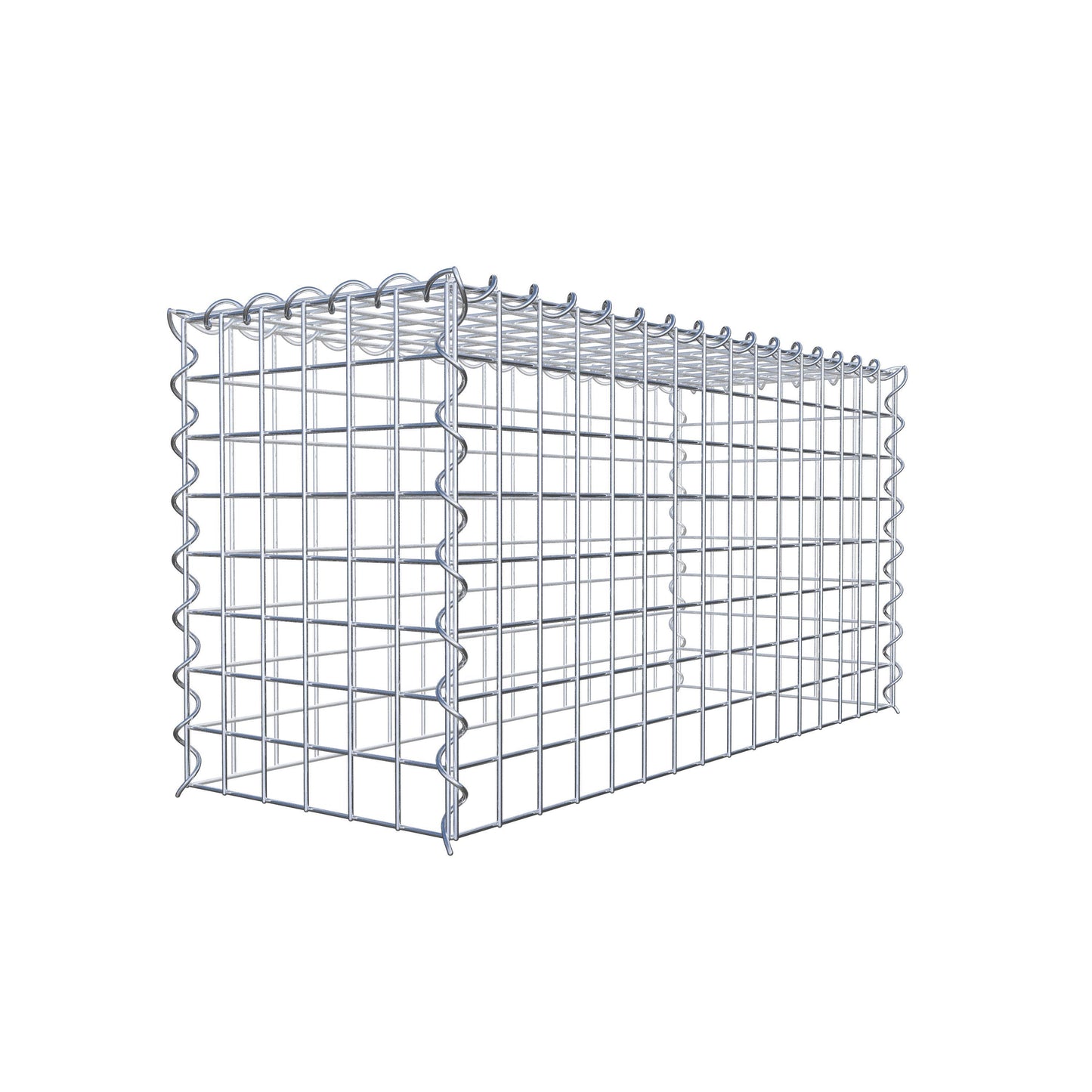 Add-on schanskorf type 3 80 cm x 40 cm x 30 cm (L x H x D), maaswijdte 5 cm x 5 cm, spiraalvormig