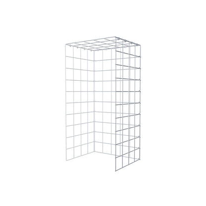 Opzetpaal type 4 100 cm x 40 cm x 50 cm (L x H x D), maaswijdte 10 cm x 10 cm, C-ring