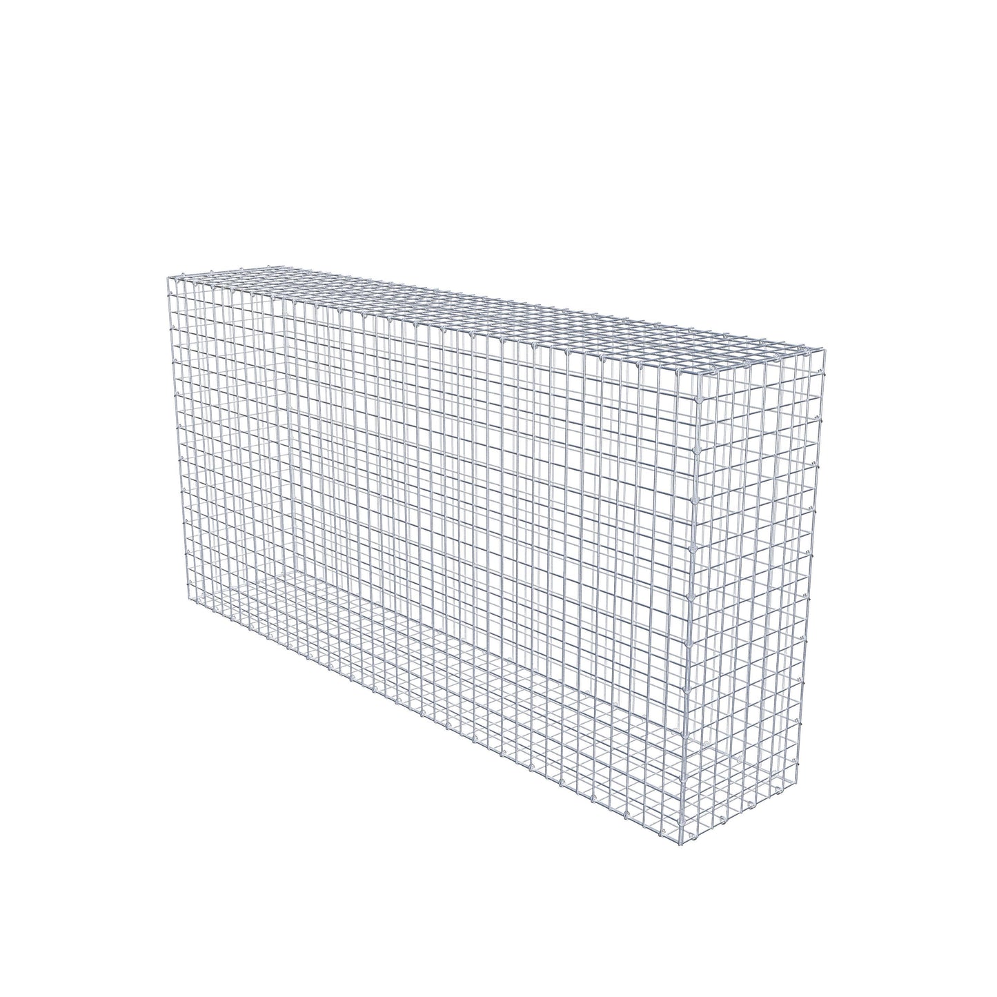Gabbione 200 cm x 100 cm x 40 cm (L x H x P), maglia 5 cm x 5 cm, anello a C