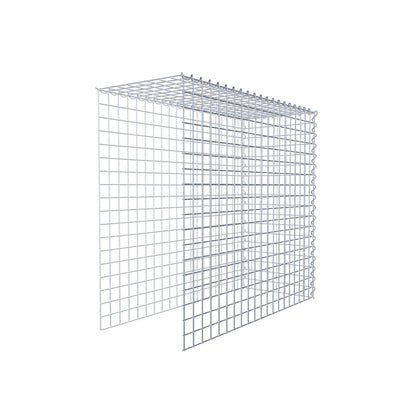 Opvokset gabion type 4 100 cm x 90 cm x 40 cm (L x H x D), maskestørrelse 5 cm x 5 cm, spiral