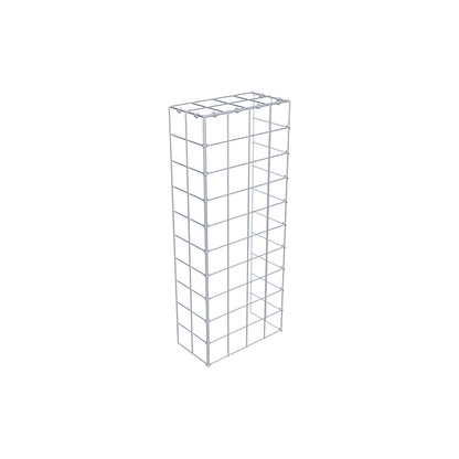 Type 4 oplegkorf 100 cm x 20 cm x 40 cm (L x H x D), maaswijdte 10 cm x 10 cm, C-ring