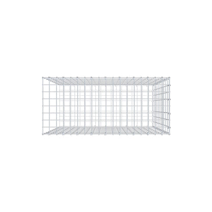 Opzetpaal type 2 100 cm x 90 cm x 40 cm, maaswijdte 5 cm x 10 cm, C-ring
