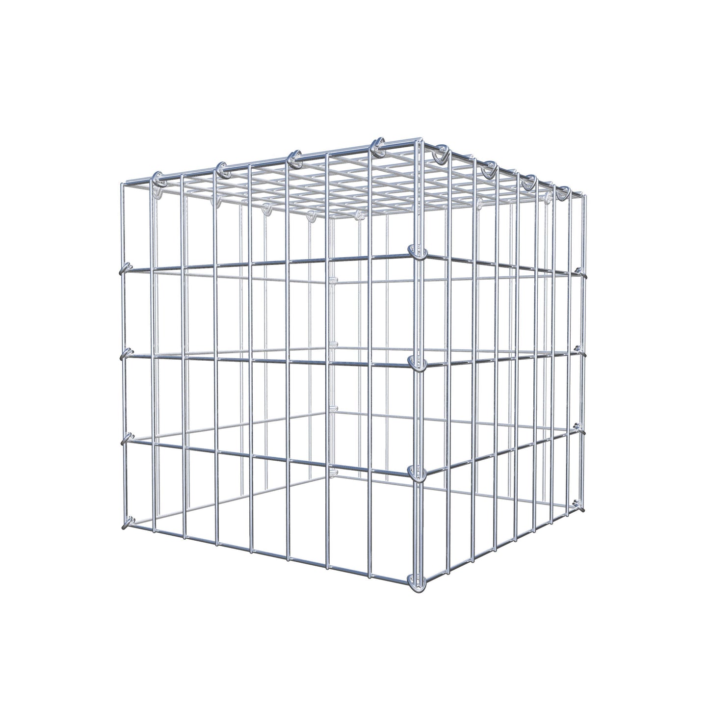 Anbaugabione Typ 3 40 cm x 40 cm x 40 cm (L x H x T), Maschenweite 5 cm x 10 cm, C-Ring