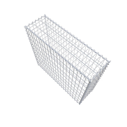 Gabião 100 cm x 90 cm x 30 cm (C x A x P), malhagem 5 cm x 10 cm, espiral