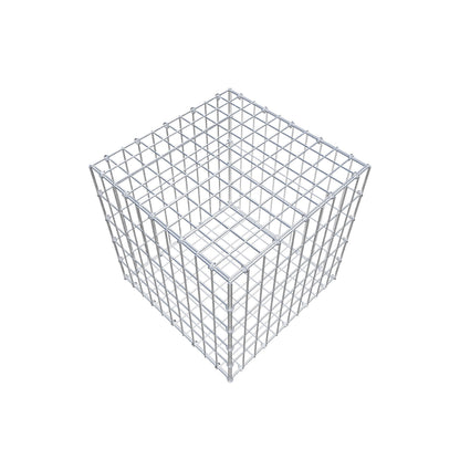 Schanskorf 50 cm x 50 cm x 50 cm (L x H x D), maaswijdte 5 cm x 10 cm, C-ring