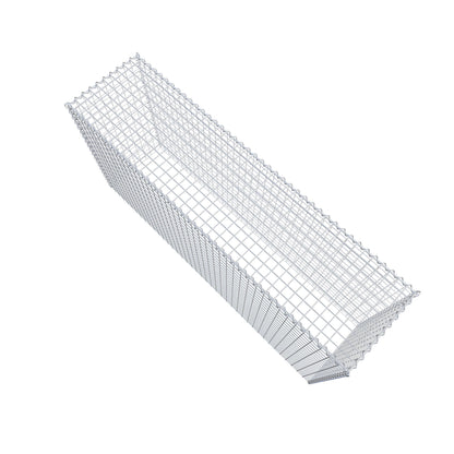Add-on schanskorf type 3 200 cm x 100 cm x 50 cm (L x H x D), maaswijdte 5 cm x 5 cm, spiraalvormig