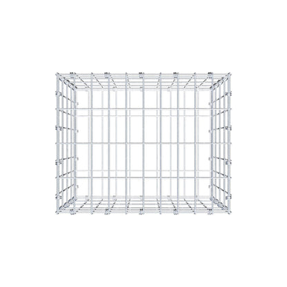 Schanskorf 50 cm x 40 cm x 40 cm (L x H x D), maaswijdte 5 x 10 cm, spiraalring