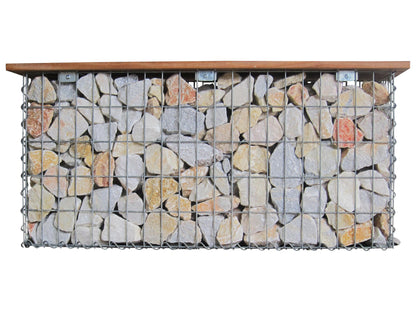 Havebænk spiralgabion CUMARU MW 5 x 10 cm 105 x 50 x 40 cm