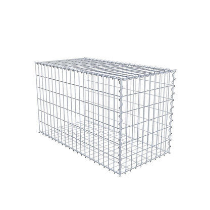 Add-on schanskorf type 2 100 cm x 60 cm x 50 cm (L x H x D), maaswijdte 5 cm x 10 cm, spiraalvormig