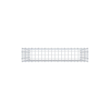 Monteret gabion type 3 100 cm x 100 cm x 20 cm (L x H x D), maskestørrelse 5 cm x 10 cm, C-ring