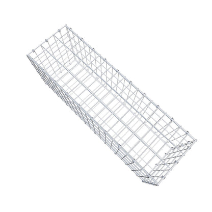 Gabione 100 cm x 40 cm x 30 cm (L x H x T), Maschenweite 5 x 10 cm, Spiralring