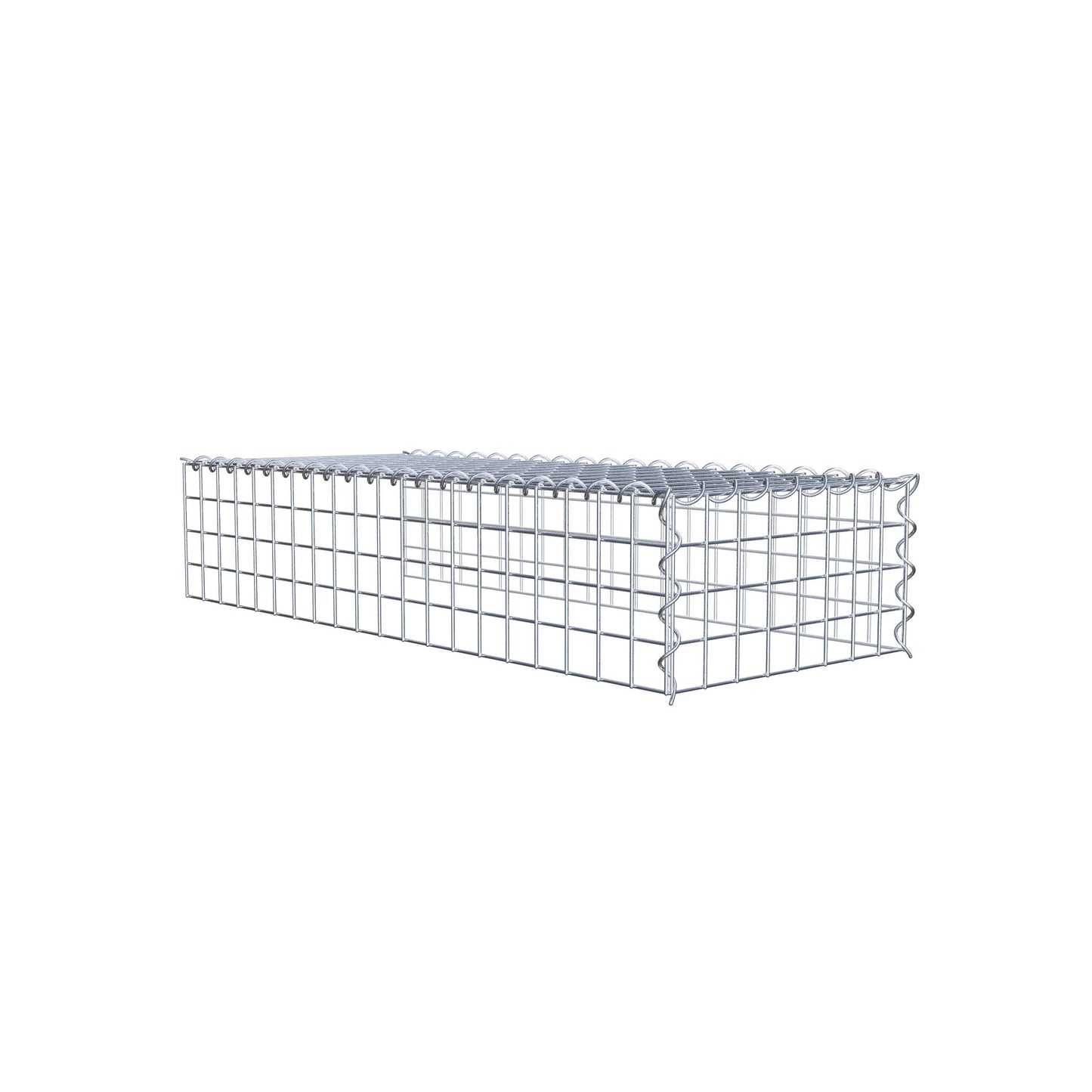 Add-on schanskorf type 4 100 cm x 20 cm x 40 cm (L x H x D), maaswijdte 5 cm x 5 cm, spiraalvormig