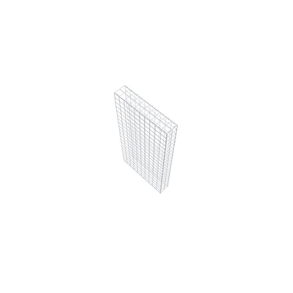 Type 2 oplegkorf 200 cm x 100 cm x 20 cm (L x H x D), maaswijdte 10 cm x 10 cm, C-ring