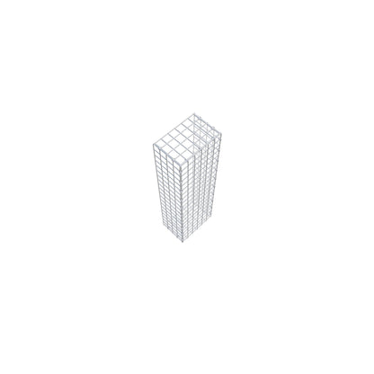 Gavión complementario tipo 2 100 cm x 20 cm x 30 cm (L x A x P), malla 5 cm x 5 cm, anillo en C