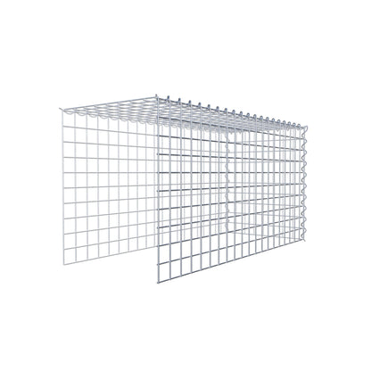 Add-on schanskorf type 4 100 cm x 50 cm x 40 cm (L x H x D), maaswijdte 5 cm x 5 cm, spiraalvormig