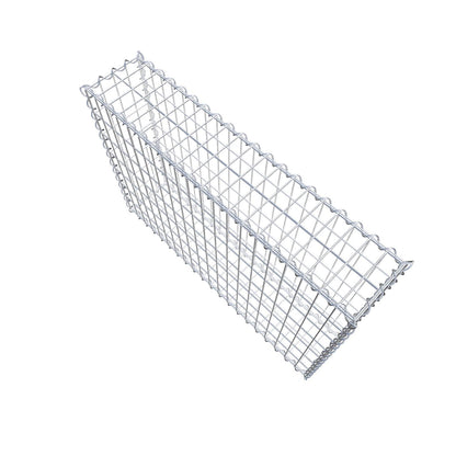 Gabbione 100 cm x 70 cm x 20 cm (L x H x P), maglia 5 cm x 10 cm, spirale