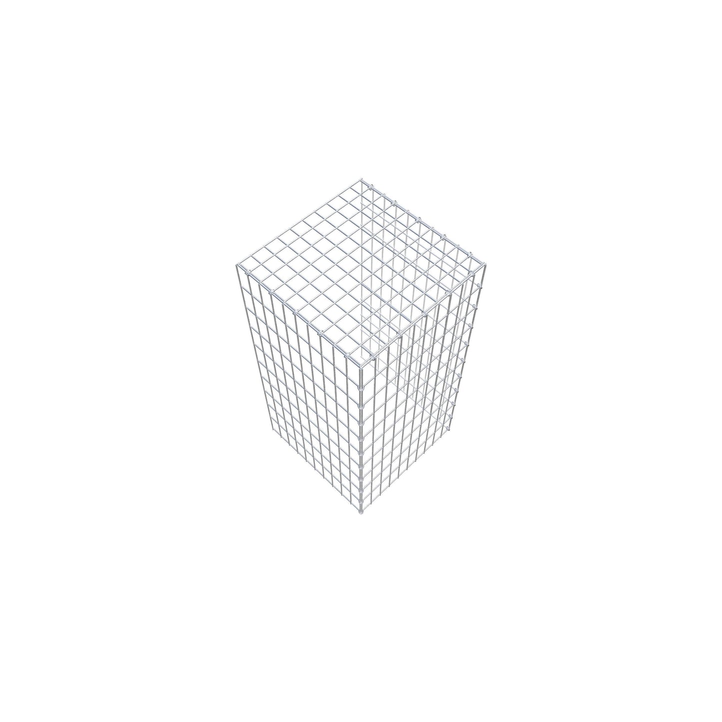 Opbouw schanskorf type 4 100 cm x 50 cm x 50 cm (L x H x D), maaswijdte 5 cm x 10 cm, C-ring