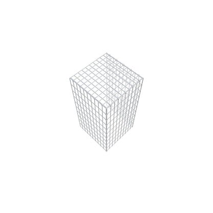 Opbouw schanskorf type 4 100 cm x 50 cm x 50 cm (L x H x D), maaswijdte 5 cm x 10 cm, C-ring