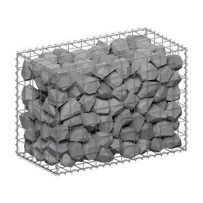 Gabione 100 cm x 70 cm x 50 cm (L x H x T), Maschenweite 10 cm x 10 cm, Spirale