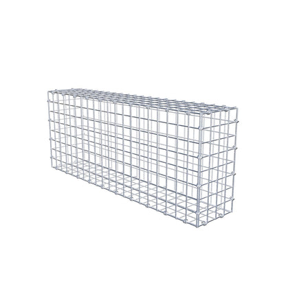 Gabion 100 cm x 40 cm x 20 cm (L x H x D), mesh size 5 x 5 cm, spiral ring
