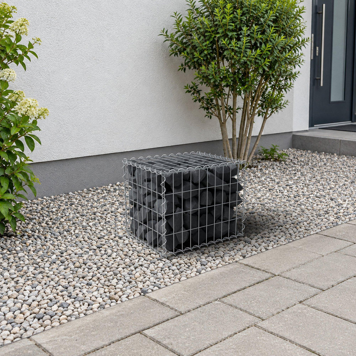 Gabbione 50 cm x 40 cm x 40 cm (L x H x P), maglia 5 cm x 10 cm, spirale