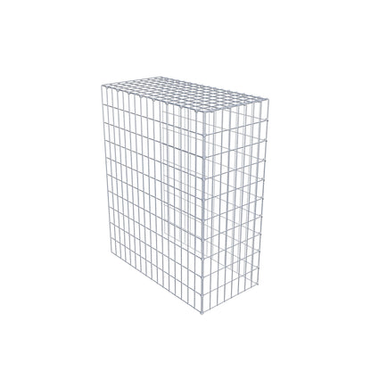 Monteret gabion type 4 100 cm x 80 cm x 40 cm (L x H x D), maskestørrelse 5 cm x 10 cm, C-ring