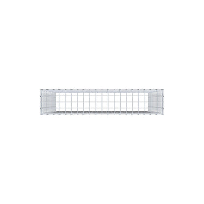 Monteret gabion type 3 100 cm x 100 cm x 20 cm (L x H x D), maskestørrelse 5 cm x 5 cm, C-ring