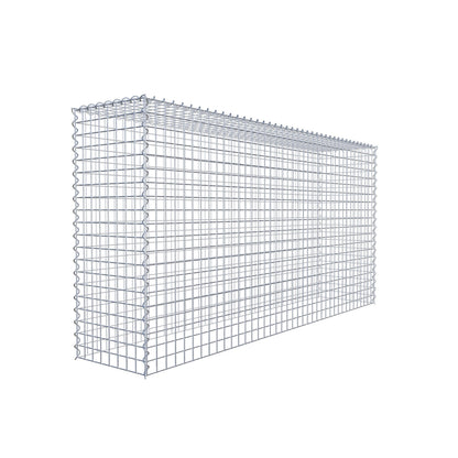 Add-on schanskorf type 3 200 cm x 100 cm x 40 cm (L x H x D), maaswijdte 5 cm x 5 cm, spiraalvormig