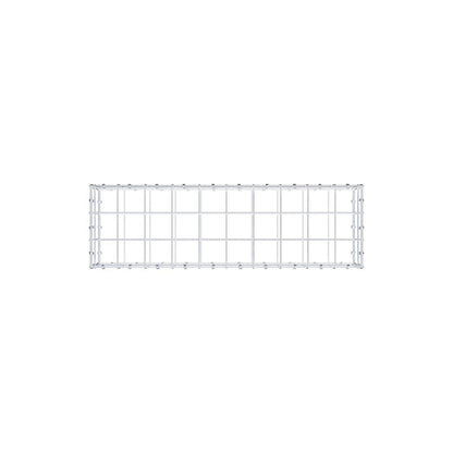 Gabione 100 cm x 20 cm x 30 cm (L x H x T), Maschenweite 10 x 10 cm, Spiralring