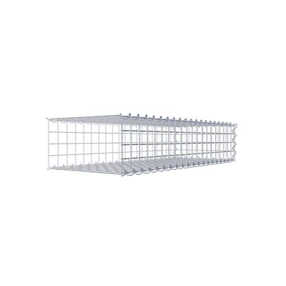 Add-on schanskorf type 2 100 cm x 20 cm x 40 cm (L x H x D), maaswijdte 5 cm x 5 cm, spiraalvormig