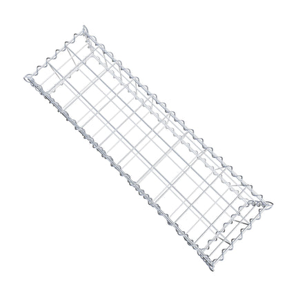 Schanskorf 100 cm x 20 cm x 30 cm (L x H x D), maaswijdte 10 cm x 10 cm, spiraalvormig