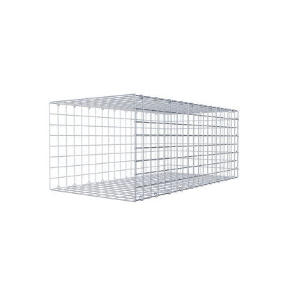 Anbaugabione Typ 2 100 cm x 40 cm x 50 cm (L x H x T), Maschenweite 5 cm x 5 cm, C-Ring