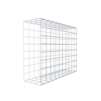 Monteret gabion type 2 100 cm x 80 cm x 30 cm (L x H x D), maskestørrelse 10 cm x 10 cm, C-ring