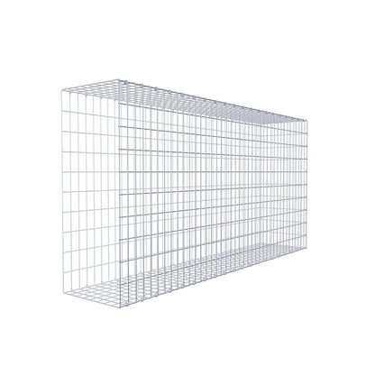 Monteret gabion type 2 200 cm x 100 cm x 40 cm, maskestørrelse 5 cm x 10 cm, C-ring