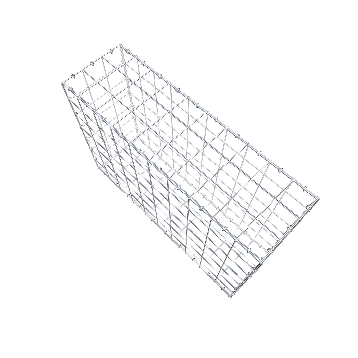 Gabbione 100 cm x 70 cm x 30 cm (L x H x P), maglia 10 cm x 10 cm, anello a C
