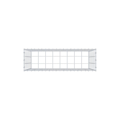 Type 3 oplegkorf 100 cm x 80 cm x 30 cm (L x H x D), maaswijdte 10 cm x 10 cm, C-ring