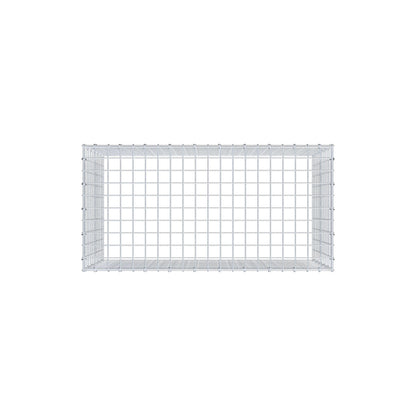 Type 3 oplegkorf 100 cm x 60 cm x 50 cm (L x H x D), maaswijdte 5 cm x 5 cm, C-ring