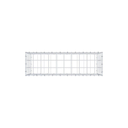 Gabion 100 cm x 50 cm x 30 cm (L x H x D), maskstorlek 10 x 10 cm, spiralring