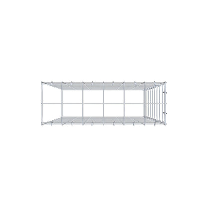 Type 4 oplegkorf 100 cm x 60 cm x 20 cm (L x H x D), maaswijdte 10 cm x 10 cm, C-ring
