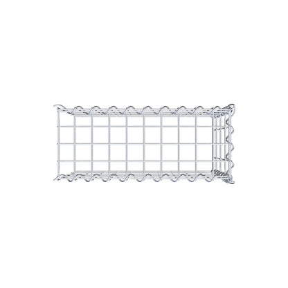 Add-on schanskorf type 4 50 cm x 40 cm x 20 cm (L x H x D), maaswijdte 5 cm x 10 cm, spiraalvormig