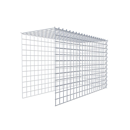 Add-on schanskorf type 4 100 cm x 60 cm x 40 cm (L x H x D), maaswijdte 5 cm x 5 cm, spiraalvormig