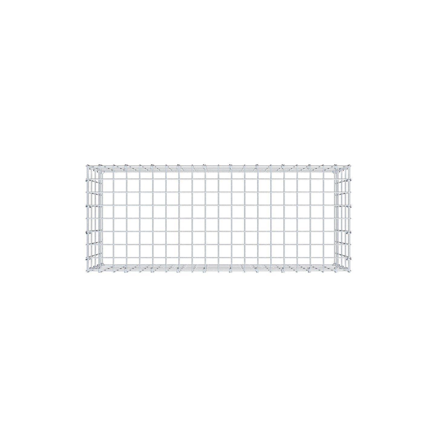 Type 3 oplegkorf 100 cm x 40 cm x 40 cm (L x H x D), maaswijdte 5 cm x 10 cm, C-ring