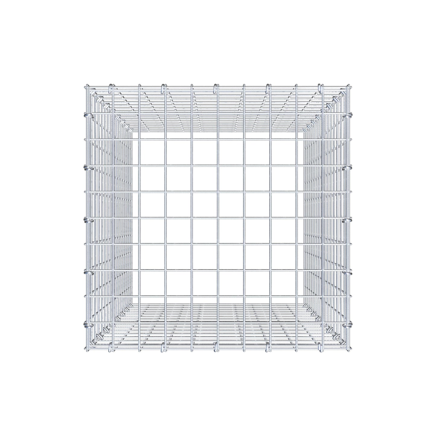 Anbaugabione Typ 3 80 cm x 50 cm x 50 cm (L x H x T), Maschenweite 5 cm x 5 cm, C-Ring